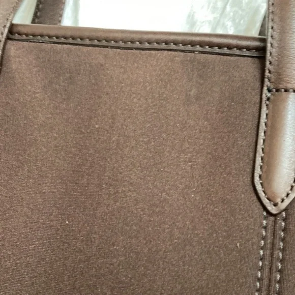 Coach vintage neoprene and leather tote bag - Picture 10 of 13